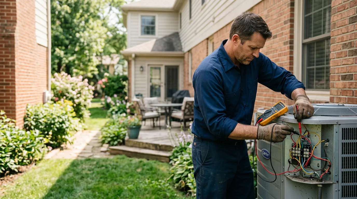 HVAC technician working near Fentress, TX